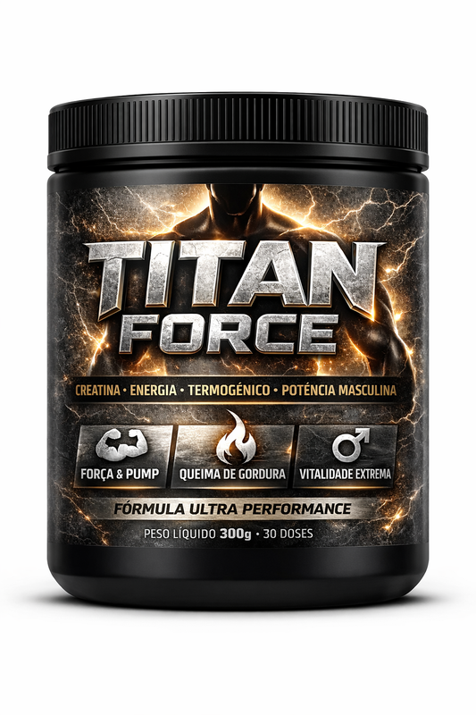 Titan Force │ Pré-treino, creatina termogênico e performance sexual masculina ♂
