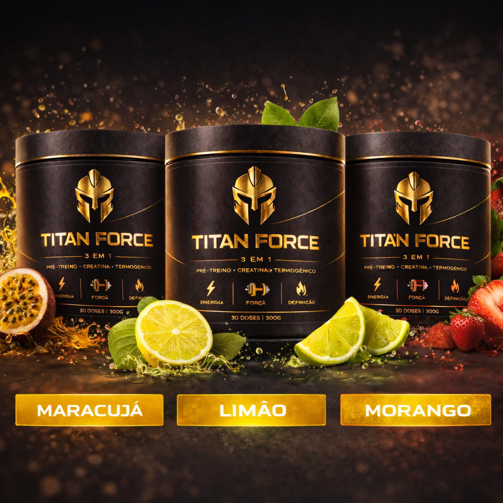 Titan Force │ Pré-treino, creatina termogênico